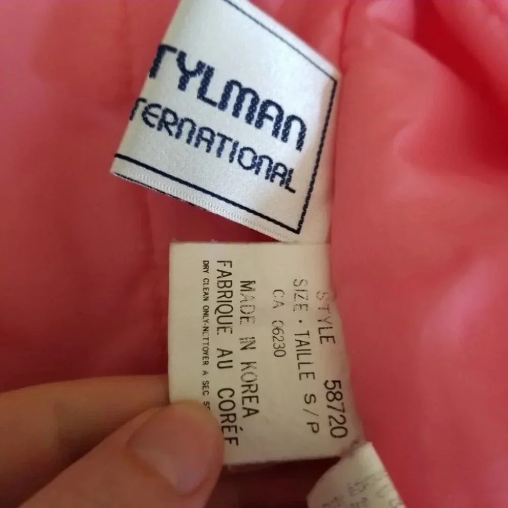 Vintage Stylman Barbie Pink Ski Puffer Jacket S - Picture 6 of 13